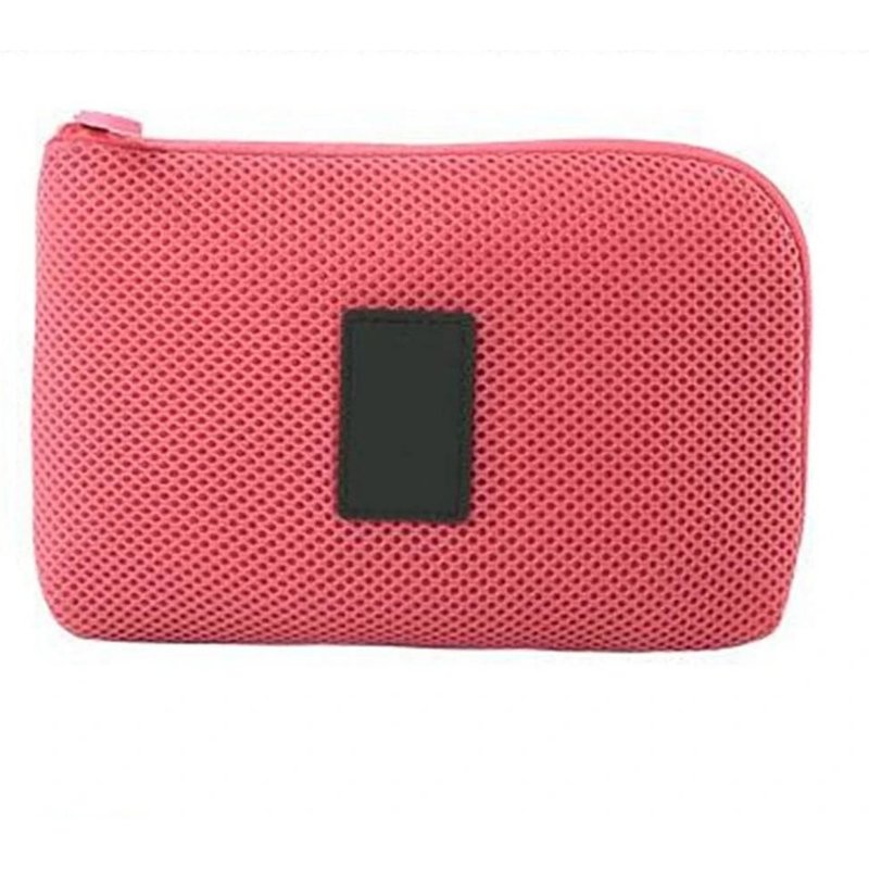 Sac De Rangement De Câble De Données Portable Sac Numérique Électronique Simple Chargeur Antichoc Pochette De Rangement Pastèque Rouge,Grand