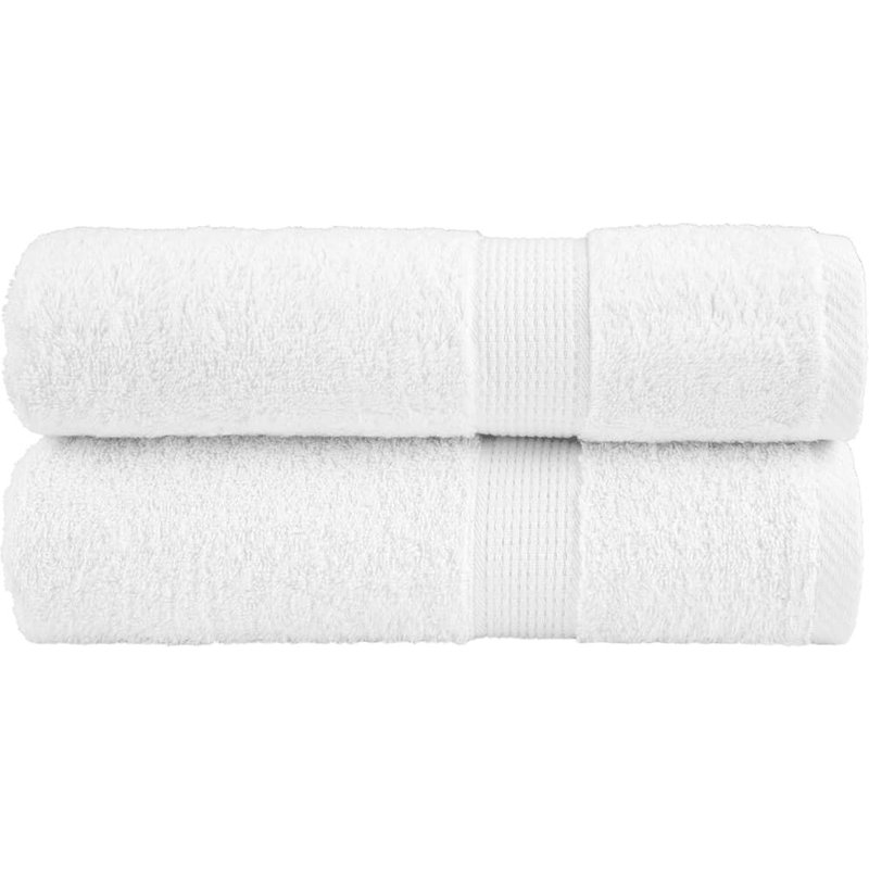 Vidaxl Serviettes De Bain De Qualité Supérieure Solund 2 Pcs Blanc
