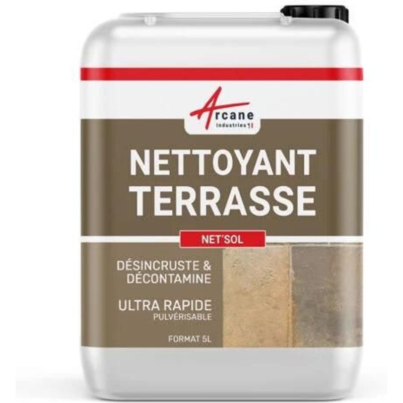 Nettoyant terrasse professionnel rapide pavé autobloquant pierre béton 5 L