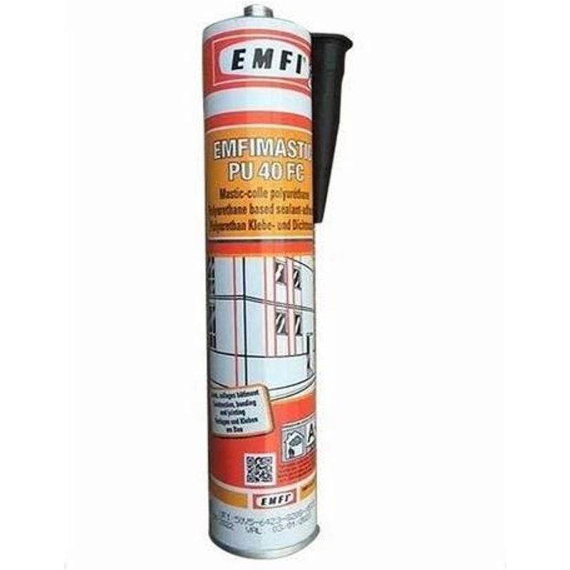 Mastic polyurethane en cartouche 300ML PU403 noir/25 - EMFI - 74171DE002