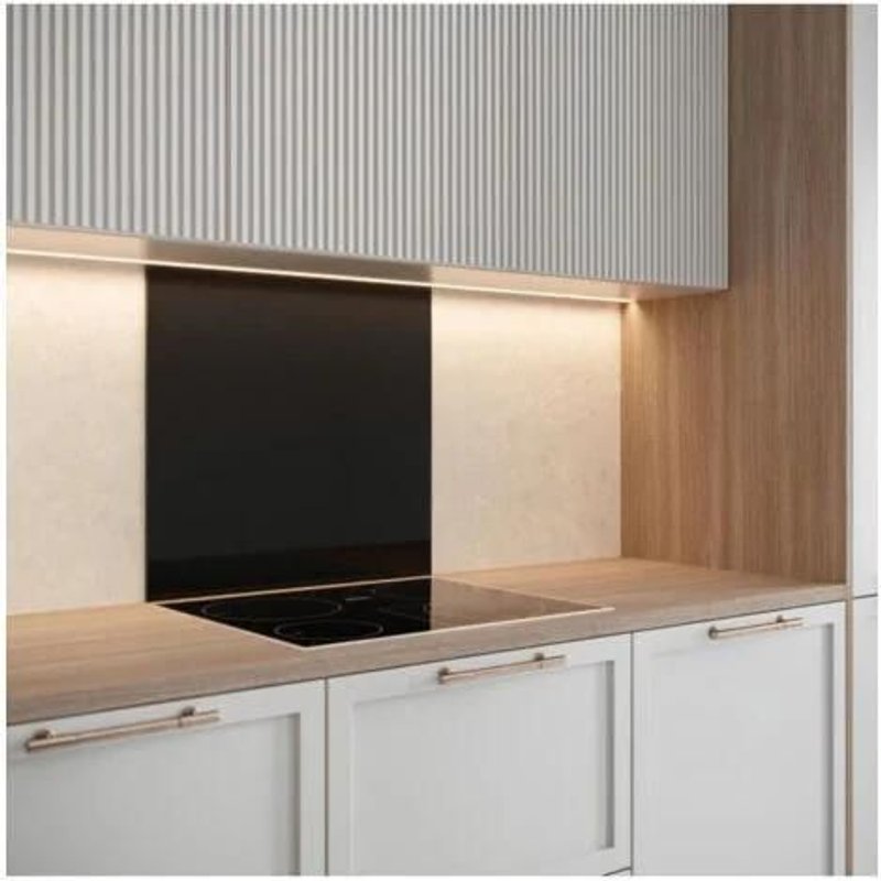 Saint-Gobain Fond De Hotte En Verre Emaille Noir 45x60