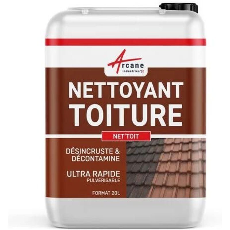 Nettoyant flash pour toiture tuile, béton, ardoise, terre cuite ACTION ULTRA RAPIDE 20 L