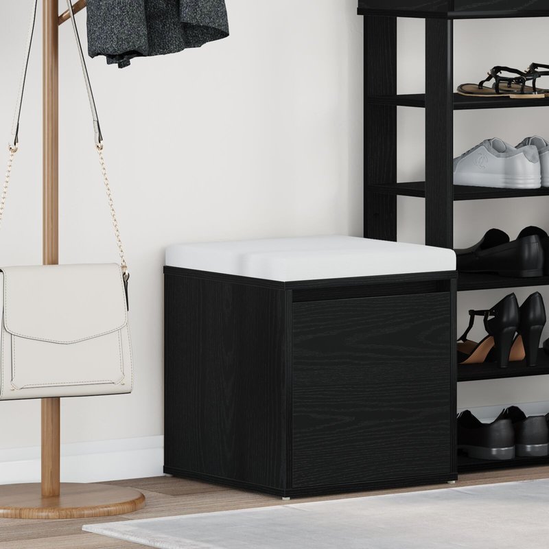 Vidaxl Tiroir En Bois Noir 40,5x40x40 Cm En Bois D'ingénierie