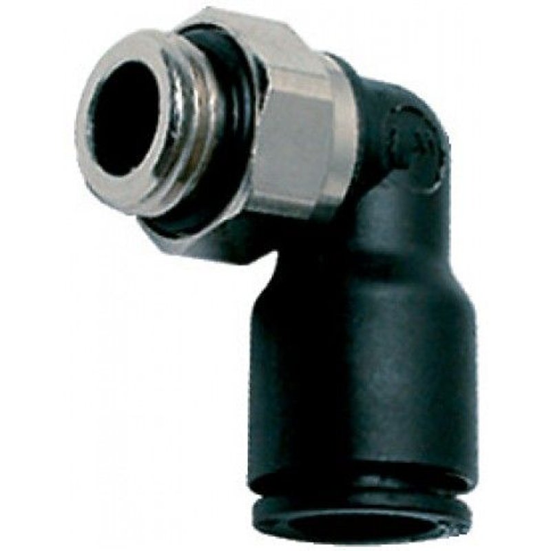 Raccord équerre à piquage 3199 - diamètre 4 mm - mâle 1/8" - BSPP cylindrique PARKER LEGRIS