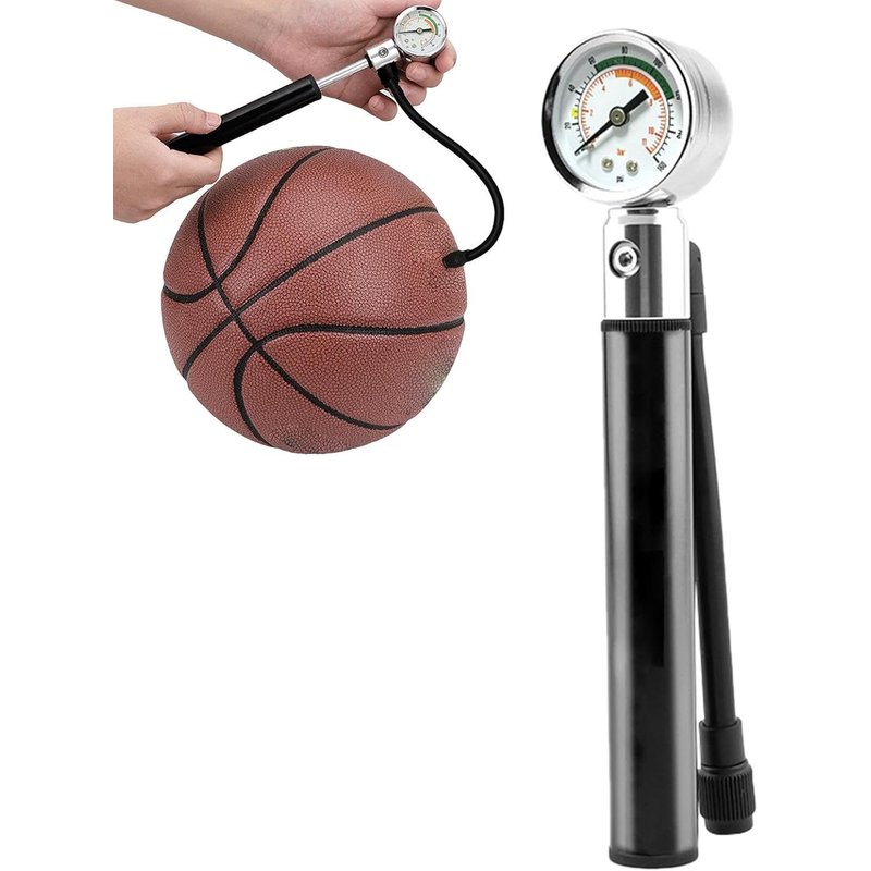 Pompe à ballon de sport, pompe à air, manomètre de pression des pneus, vélos en alliage d'aluminium, pompe à pneu, pompe, pompe à air portable, pompe à air haute pression pour vélos de route