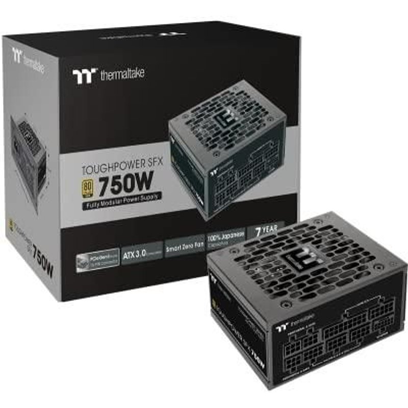 Thermaltake Tt Toughpower SFX 0 750W EU PS-STP-0750FNFAGE-1 (750?W), Alimentation PC, Noir