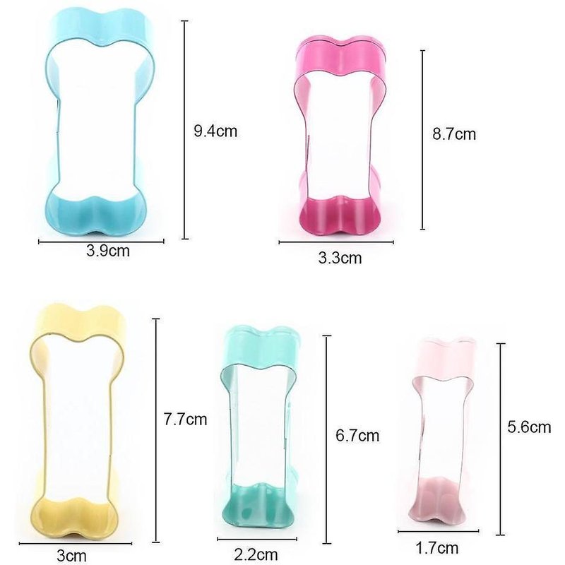 Ensemble D'emporte-Pièces En Forme D'os Pour Chien - Sans Danger Pour Les Aliments, Durables, Plusieurs Tailles Pour Des Friandises Maison Pour Chiens - Parfait Pour Les Amoureux Des Animaux