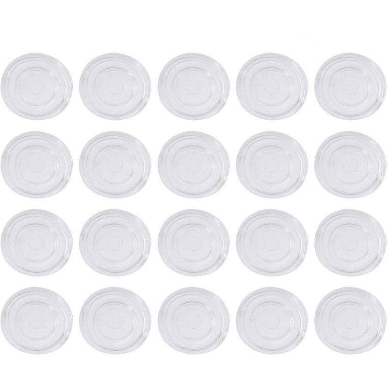 Lot De 20 Patins Antidérapants En Caoutchouc Pour Pieds De Meubles ¿ Protections De Sol Transparentes Pour Tables Et Chaises, Coussinets Antibruit