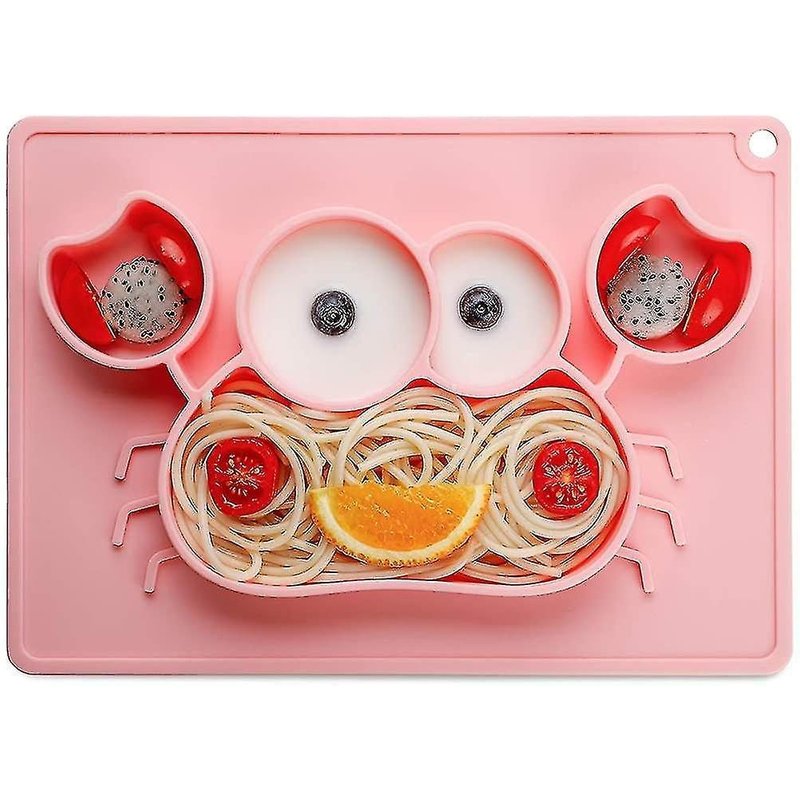 Sets De Table Écologiques En Silicone Pour Bébés : Antidérapants, Résistants Aux Hautes Températures, Design Amusant, Alimentation Sûre Pour Les Enfants