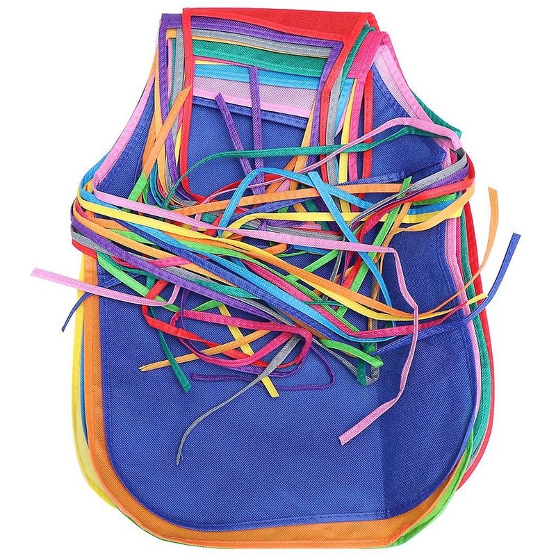 Lot De 12 Tabliers D'art Pour Enfants - Bavoirs De Peinture Non Tissés Durables Pour Garçons Et Filles - Tabliers Créatifs Lavables En Machine