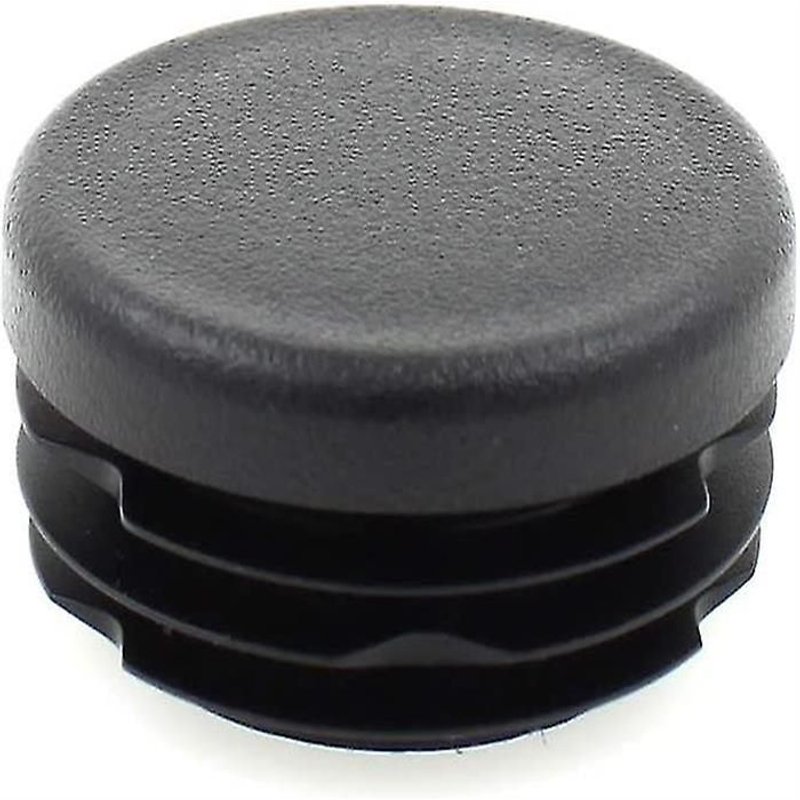 Lot de 16 embouts ronds nervurés pour pieds de meubles tubulaires ¿ Convient aux pieds de 35 mm de diamètre, plastique durable, facile à installer