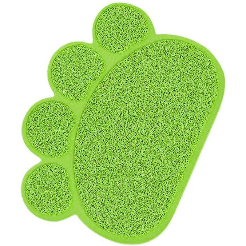 Tapis De Litière Antidérapant Pour Chat - Forme De Griffe Confortable, Pvc Durable, Facile À Nettoyer, Résistant À L'eau, 40 X 30 Cm
