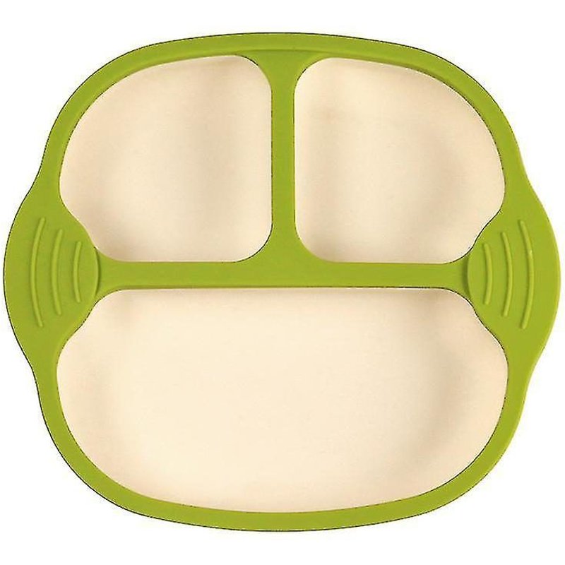 Assiette D'alimentation Pour Bébé En Silicone De Qualité Supérieure Avec Base À Ventouse ¿ Plateau À 3 Compartiments Pour Une Organisation Facile Des Repas