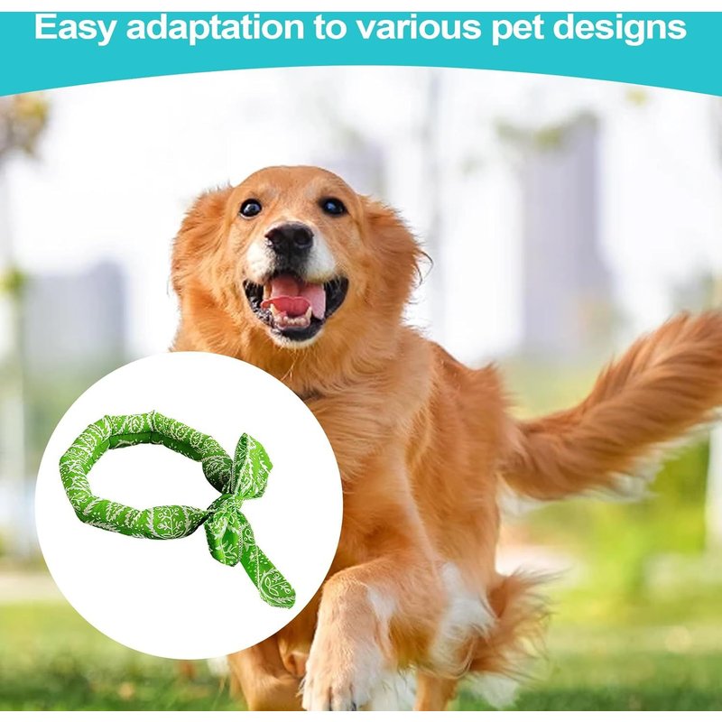 Collier Rafraîchissant Pour Chiens, Écharpe, Collier Pour Animaux, Serviette Rafraîchissante Respirante Pour Chiens Et Chats, Aventure En Plein Air, Jogging, Promenades Sur La Plage