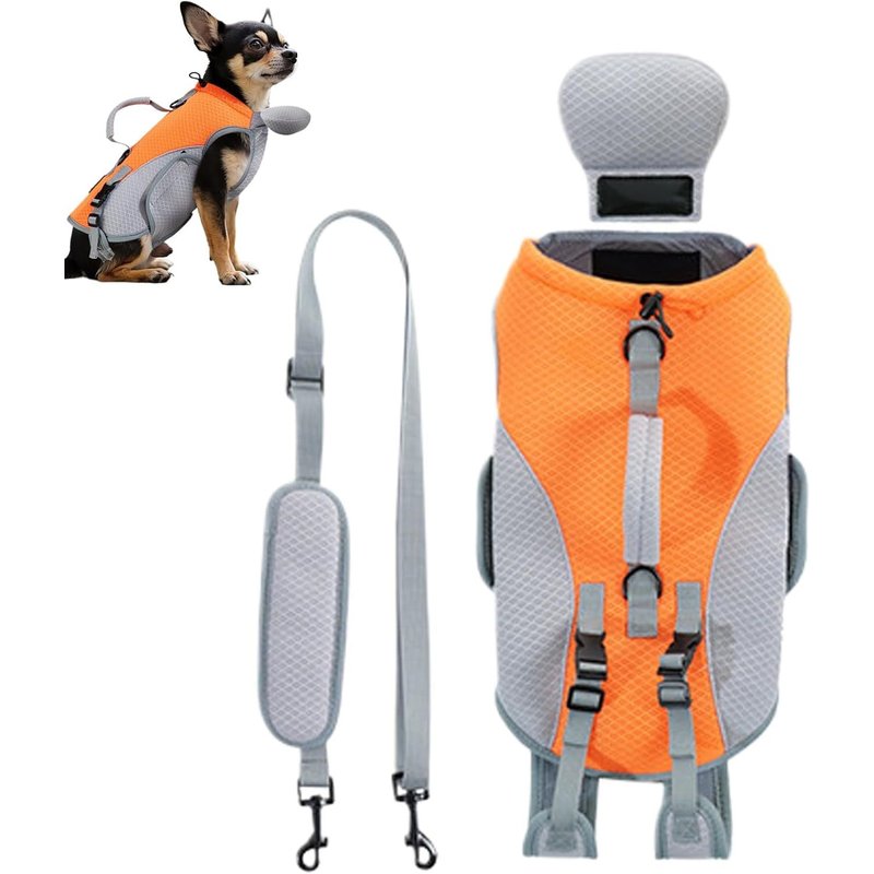 Dog Coolware, Vêtement Rafraîchissant Léger Pour Animaux, Matière Respirante, Gilet Respirant Avec Bretelles Amovibles Pour L'extérieur, L'entraînement, Le Camping Et Les Pique-Niques