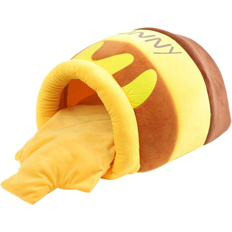 Panier Pour Chat, Sac De Couchage, Panier Honeypot, Jolie Niche Lavable, Coussin Amovible Pour Petits Chats Et Chiens