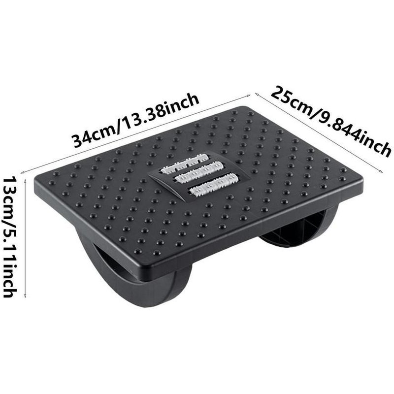 Repose-Pieds Ergonomiques Avec Coussin De Pied Et Rouleaux De Énergie, Ohio Eur Sous Le Bureau