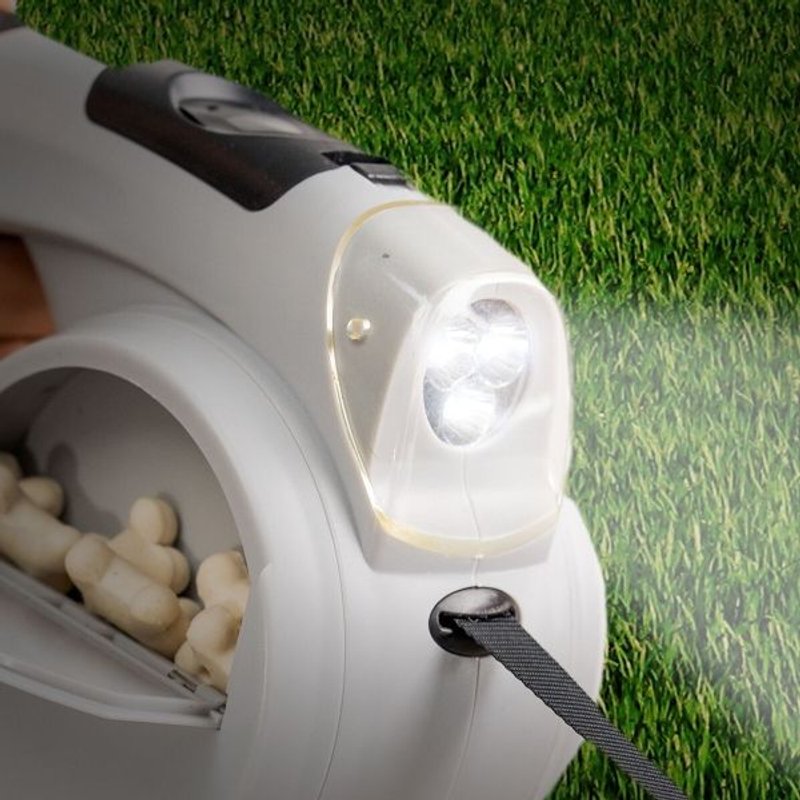 Laisse Pour Chien Rétractable - Innovagoods - Leashic - 6 En 1 - Lumière Led - Compartiments Pratiques