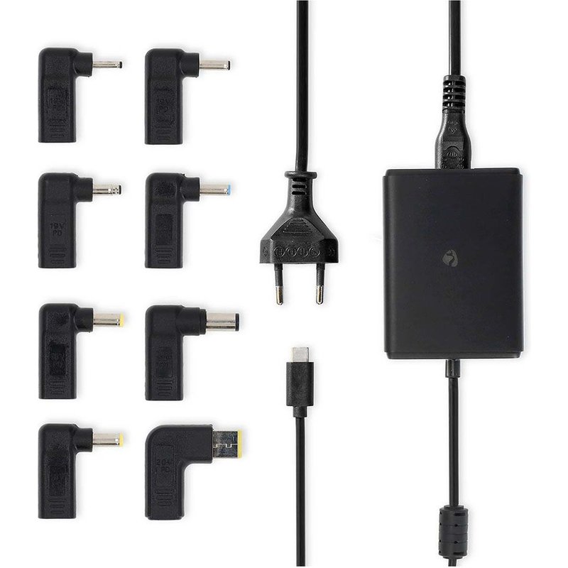 Chargeur USB-C 100W GaN pour PC Portable / Tablette / Smartphone Ultra Rapide Nedis Noir