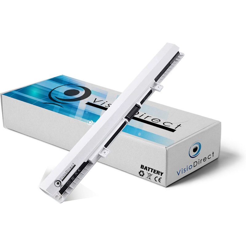 Visiodirect® Batterie compatible avec TOSHIBA SATELLITE L50-B-1J8 14.4V 2600mah Blanche