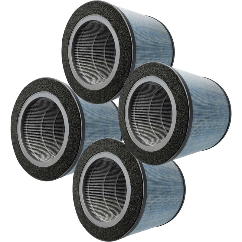 vhbw 4x Filtre combiné préfiltre+Hepa+charbon actif compatible avec Comedes Lavaero 900 purificateur d'air - Filtration à plusieurs niveaux