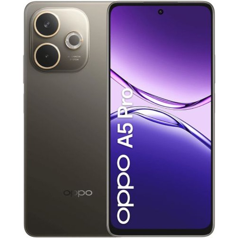 TIM OPPO A5 Pro 16,9 cm (6.67") Double SIM Android 15 4G USB Type-C 8 Go 256 Go 5800 mAh Marron