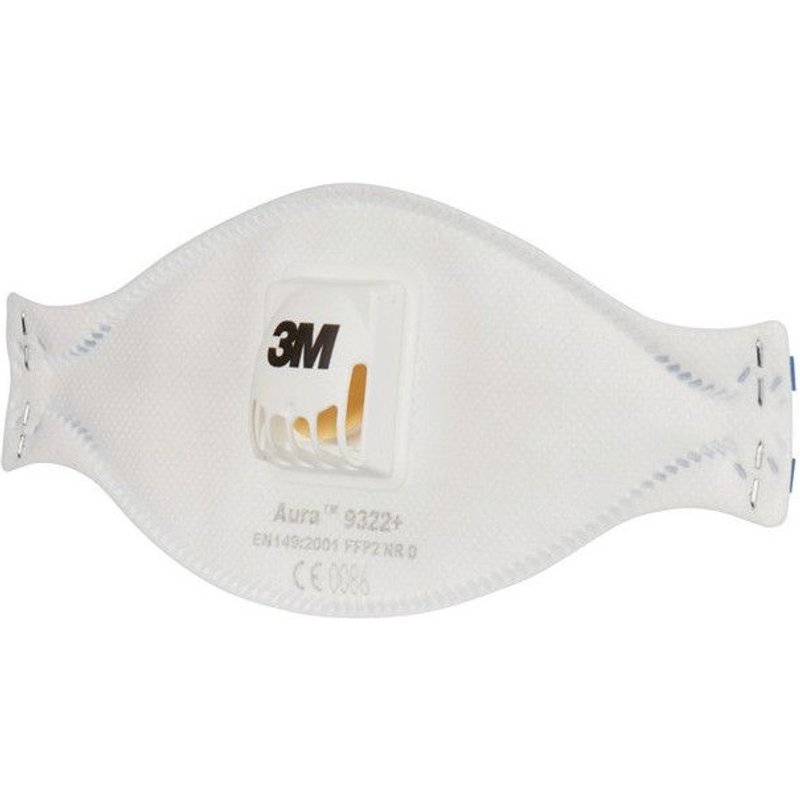 Masque de protection respiratoire 9322+ FFP2N RD avec valve d'expiration 3M (Par 10)