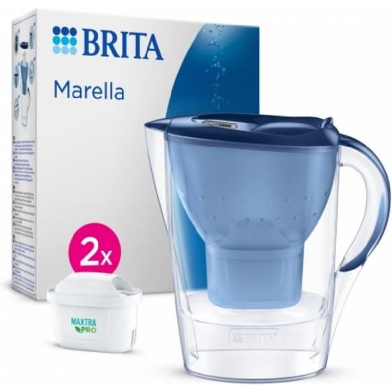 Brita Marella Filtre pour distributeur d'eau 2,4 L Bleu, Transparent