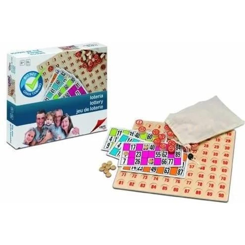 Jeu De Plateau - Cayro - 790 - Loto Loterie - Taille Xxl - À Partir De 8 Ans - 2 Joueurs Ou Plus