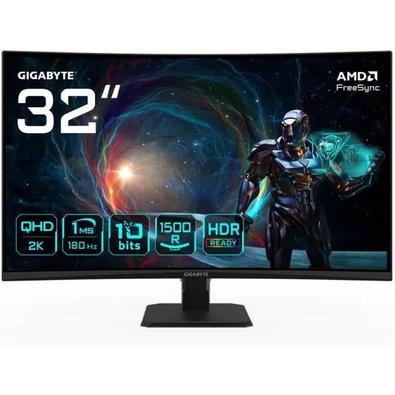GS32QCA 32' CURVE/QHD/180Hz/VA/1ms/Adapt Sync