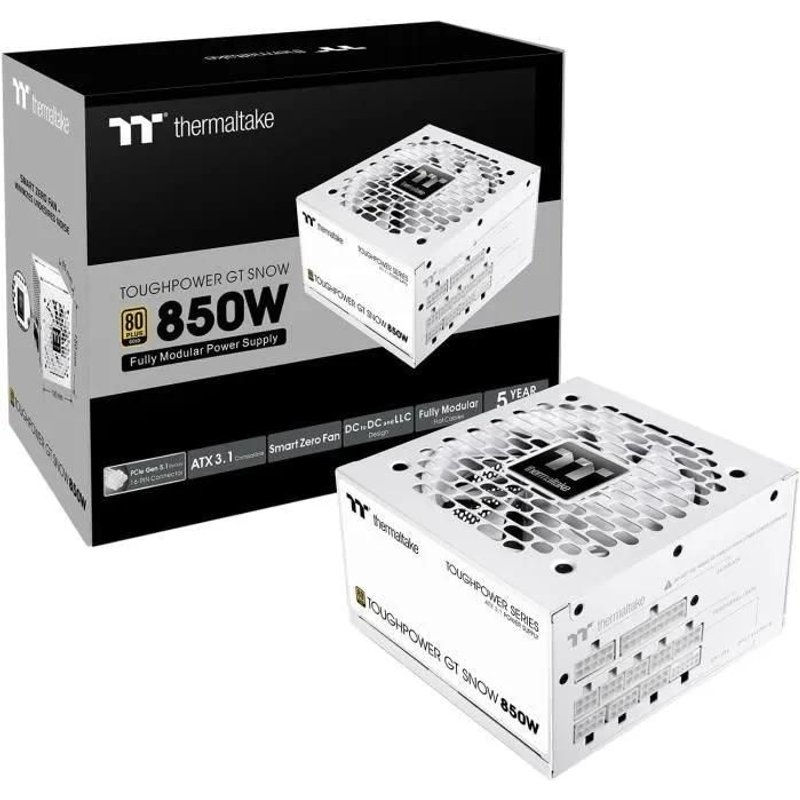 Thermaltake Toughpower Gt unité d'alimentation d'énergie 850 W 24-pin ATX ATX Blanc