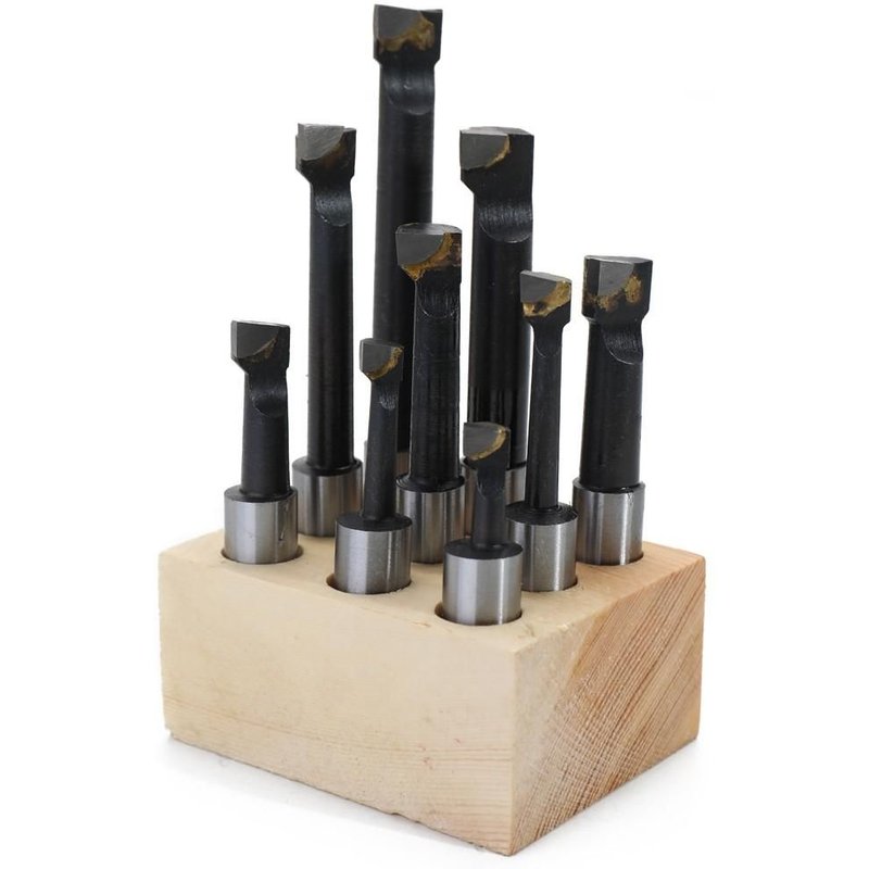 9pcs 12mm Shank Boring Bar Hard Alloy Carbide Tipped High Accuracy Top Lathe Hole Milling Machine