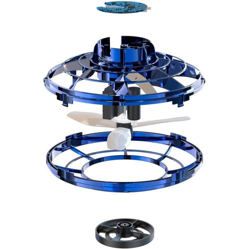 Ufo Fingertip Upgrade Flight Gyro Flying Spinner Jouet De Décompression 1pc, Bleu