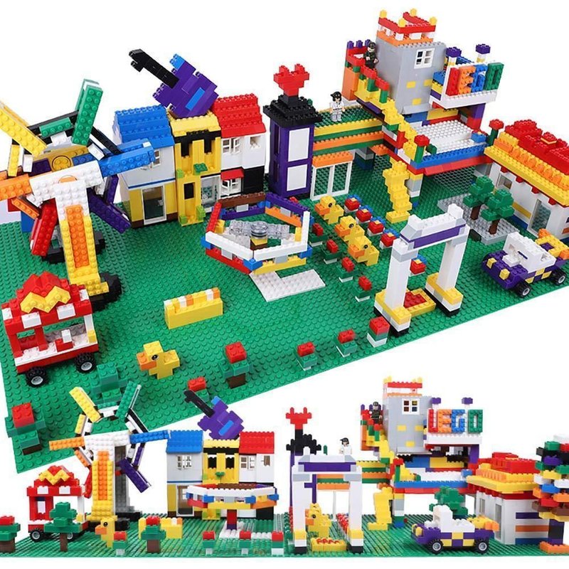 32*32 Points Blocs En Plastique Briques De Construction Plaques De Base Pack 4, Rose