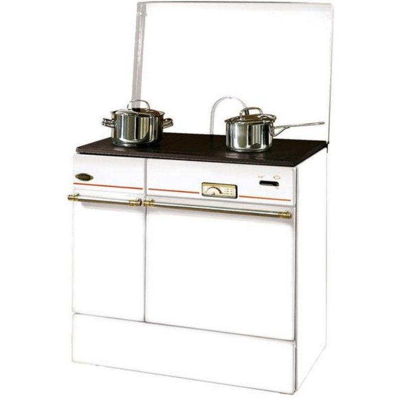 Godin - Cuisinière à bois 2 feux blanc 240163BLANC