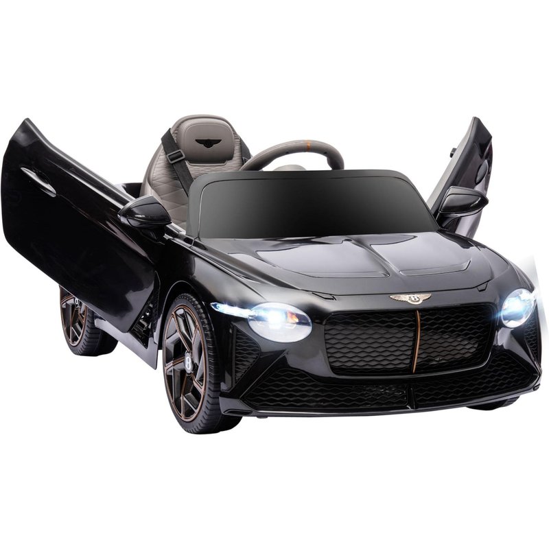 Véhicule Électrique Enfant Bentley Bacalar 2 Moteurs 2 X 25 W Télécommande Effets Sonores Et Lumineux Noir