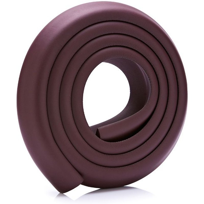 Bande Anti-Collision Pour Coin De Meuble De 2 M (Marron - Adhésif Gratuit De 4 M), Protection En Mousse De Sécurité De 2 M, Angle Droit, Kit De Sécurité Pour Bien Protéger Les Enfants