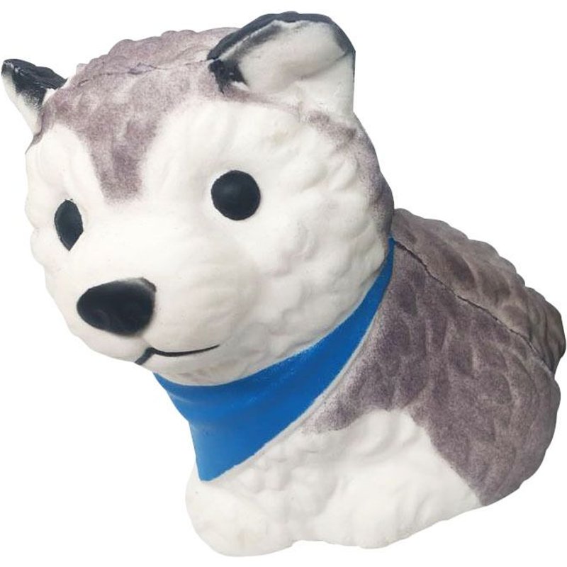 Jouet Pour Chiot Husky À Rebond Lent 11 * 9cm, Joli Chien Écharpe, Pincement Au Jouet De Décompression