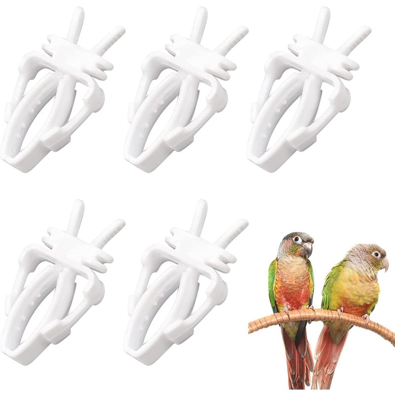 5 Pcs - Pince À Fruits Pour Oiseaux, Outil À Fruits Pour Perroquets, Support De Nourriture Pour Oiseaux, Mangeoire Pour Cage D'oiseaux, Mangeoire Pour Cage D'oiseaux