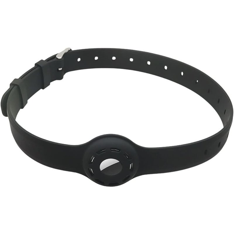 Collier Chat Anti Étranglement En Silicone Réglable Pour Air Tag Pour Chat Airtag* I Collier Pour Chat Avec Fermeture De Sécurité I Compatible Avec Apple Airtag I Bracelet En Silicone Noir