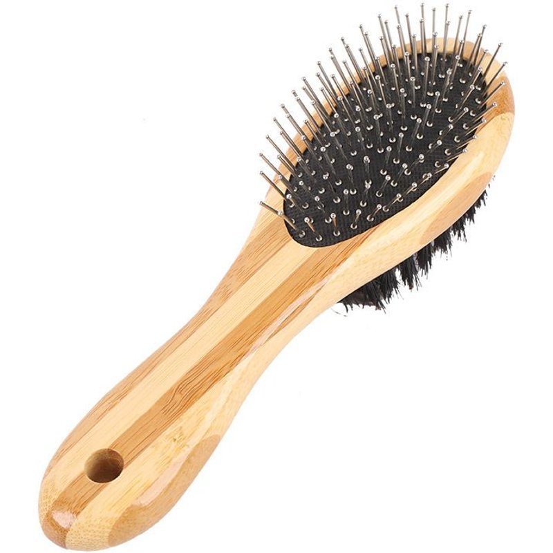 Brosse De Toilettage Double Face, Brosse De Toilettage Et De Massage 2 En 1 Pour Chiens Et Chats, Outil De Toilettage Pour Chiens Et Chats À Poils Courts Ou Longs.