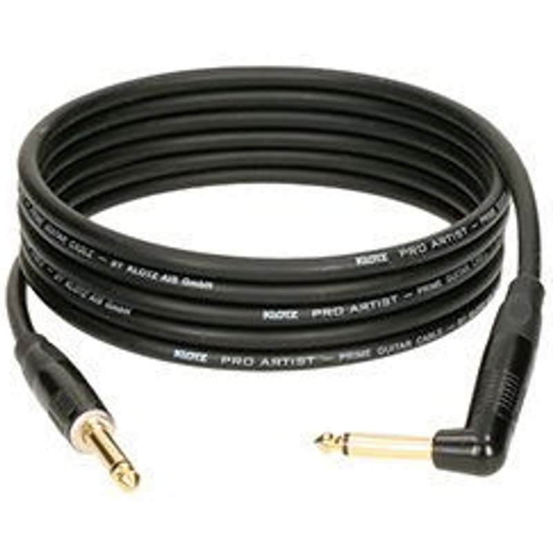 Câble Jack TS coudé / Jack TS or PRO ARTIST 3m