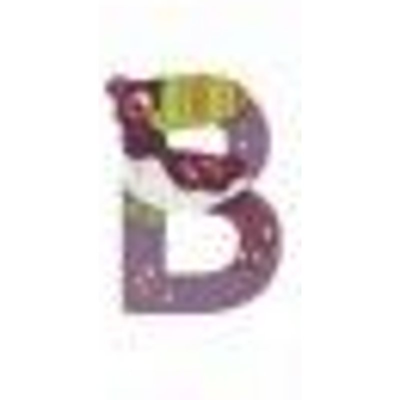 Lettre Bois B Violet L'alphabet - Moulin Roty