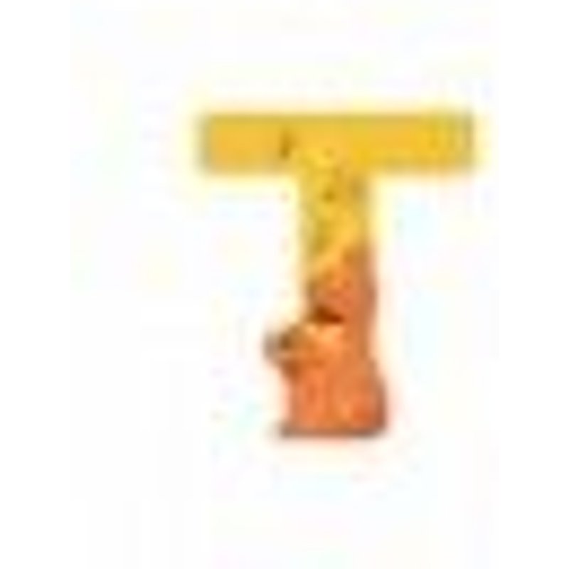 Lettre Bois T Jaune L'alphabet - Moulin Roty