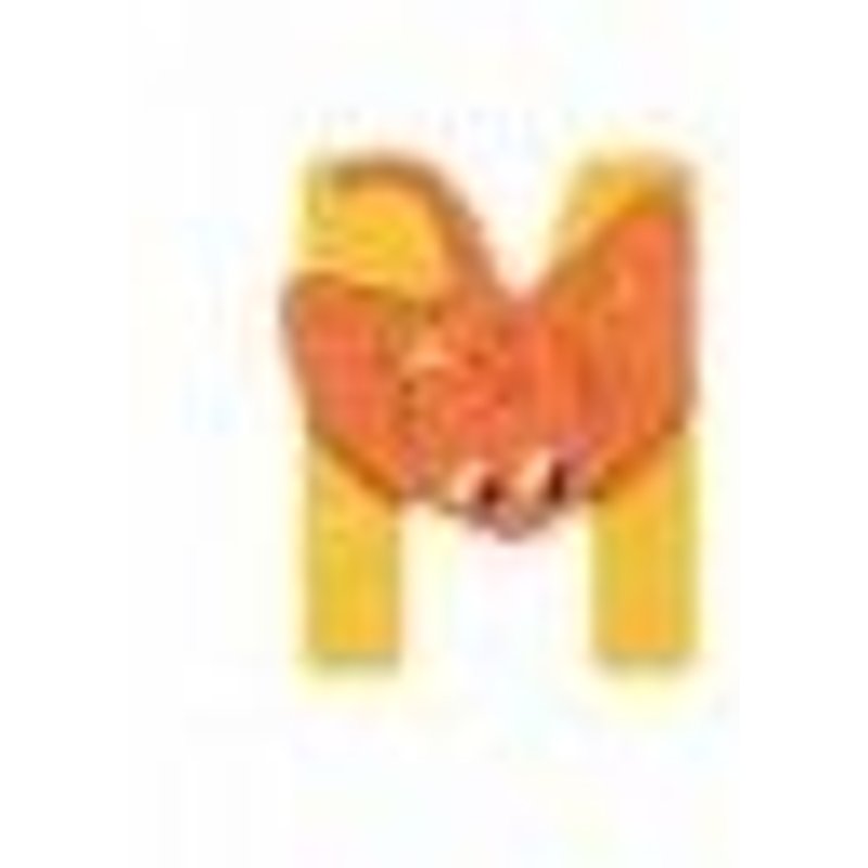 Lettre Bois M Jaune L'alphabet - Moulin Roty