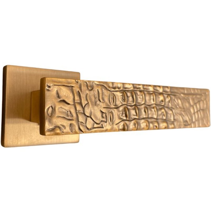 Poignée de porte design fintition aspect or brossé Bruna - KATCHMEE