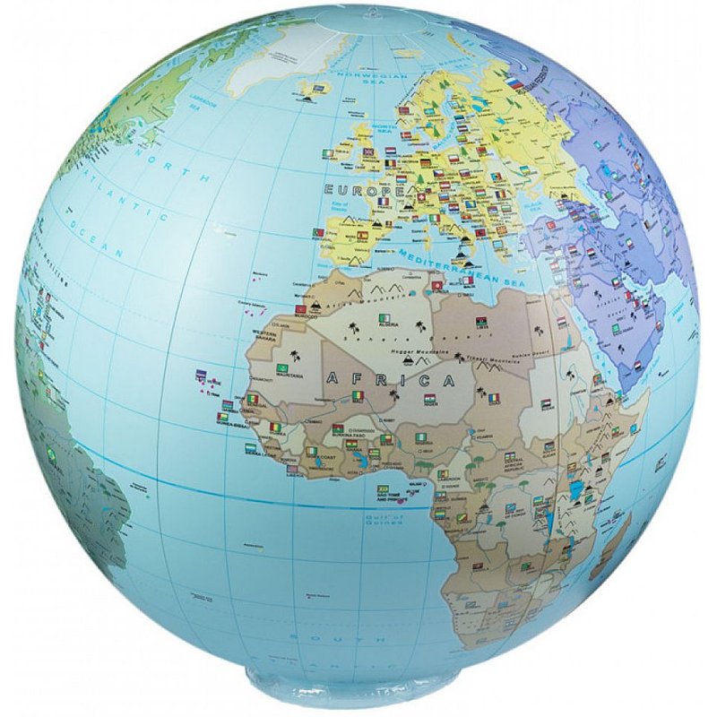 Ballon Globe The World - 85 Cm
