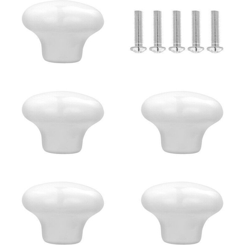 5 Pièces Boutons De Placard En Céramique