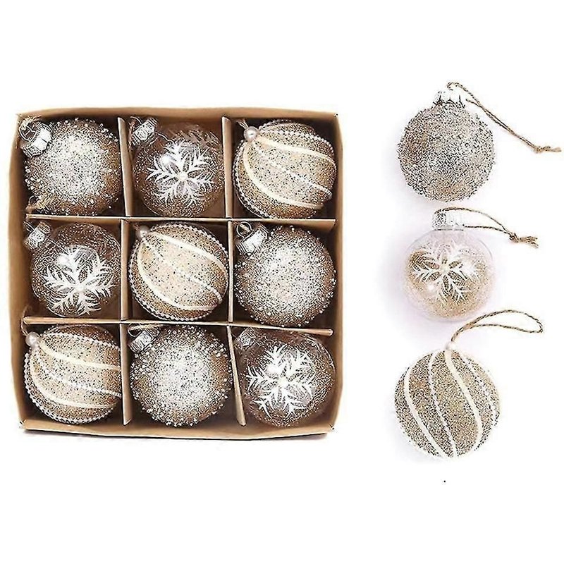 Boule De Noël En Dentelle Faite À La Main, Décoration De Fête, D'anniversaire, Cadeau, Exquise, 2