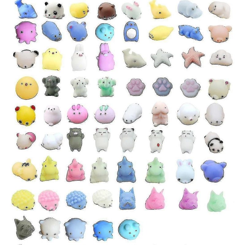 20 pièces Mochi Animaux Jouets Mochi Chat Jouets Anti-Stress Mochi Animaux